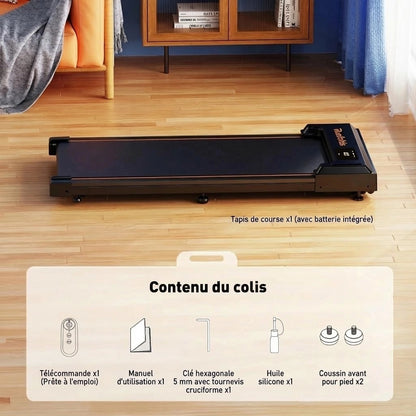 tapis de course pliable noir