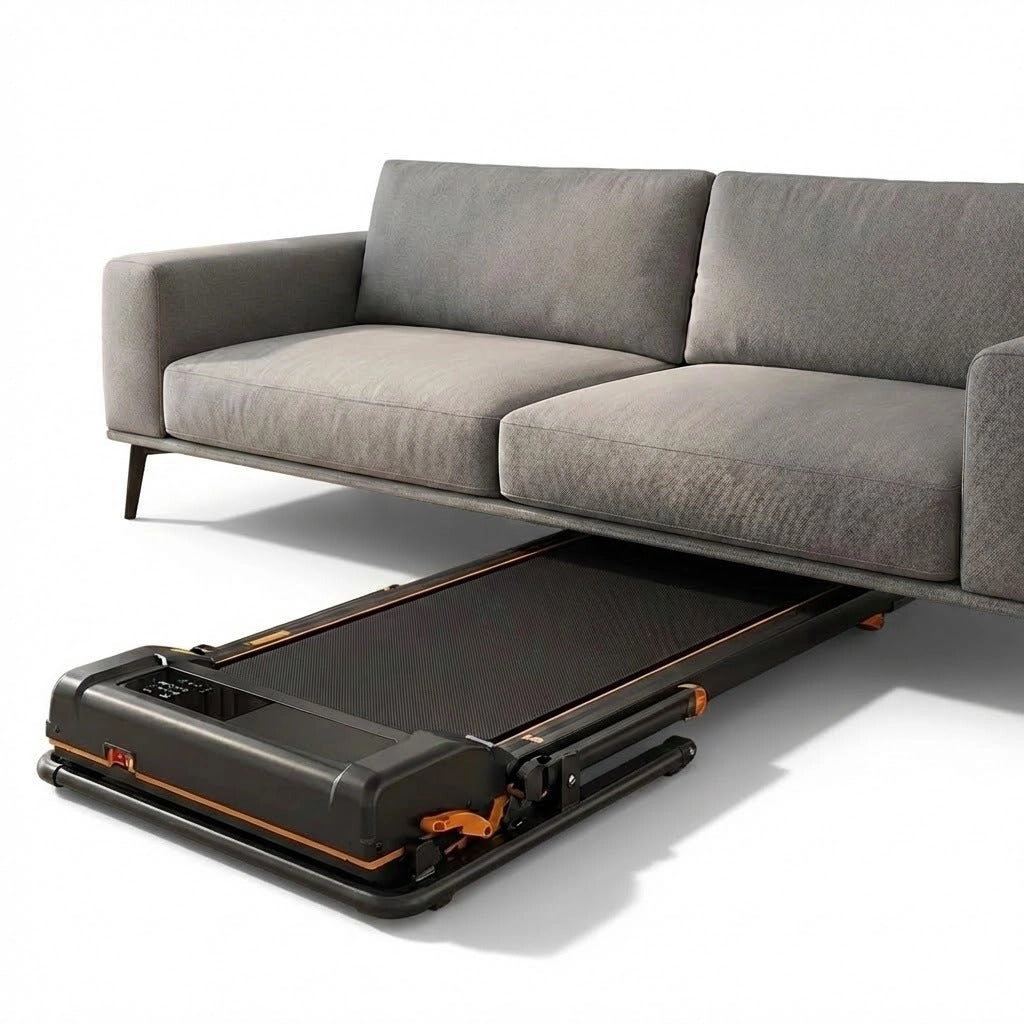 tapis de course pliable pratique a range